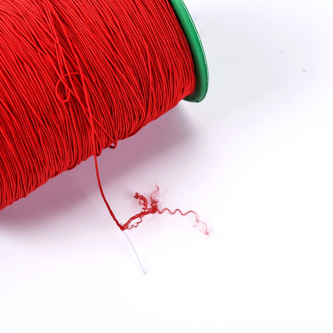 Braided Elastic Stretch Strap Cord for Sewing Elastic Cord 0.6mm Thin Round Elastic Cord Sewing Elastic Thread