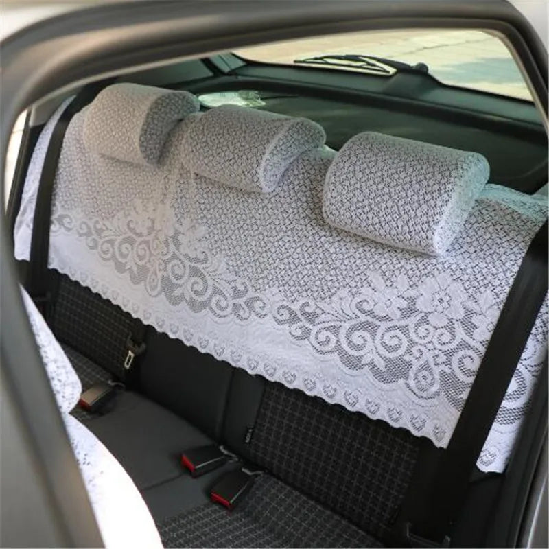 Housse de siège en maille demi- Lei pour AudiRS A1A3 A4 A5 A6 A7A8 S3 S5 S6 S7 S8, vêtements de siège de voiture en dentelle, soins de voiture quatre saisons, 8 pièces