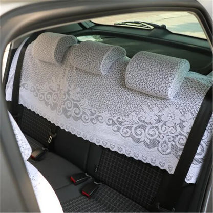 Housse de siège en maille demi- Lei pour AudiRS A1A3 A4 A5 A6 A7A8 S3 S5 S6 S7 S8, vêtements de siège de voiture en dentelle, soins de voiture quatre saisons, 8 pièces