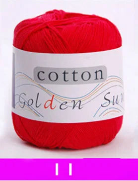 Fil doux doux en 100% coton naturel pour bébé, fil anti-boulochage pour le crochet à la main, 50g, 1 pièce