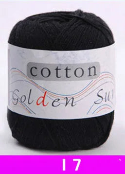 Fil doux doux en 100% coton naturel pour bébé, fil anti-boulochage pour le crochet à la main, 50g, 1 pièce