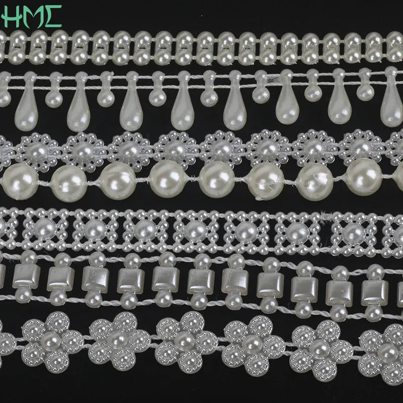 Garniture de fil de perle d'ivoire pour la décoration de fête de mariage de bricolage, ABS 216.239., perle JOLine, résultats de bijoux, accessoires d'artisanat