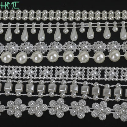 Garniture de fil de perle d'ivoire pour la décoration de fête de mariage de bricolage, ABS 216.239., perle JOLine, résultats de bijoux, accessoires d'artisanat