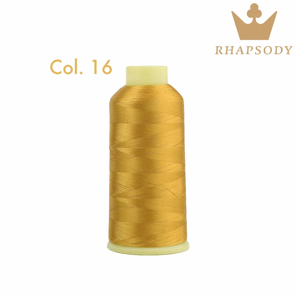 Fil à Broder en Polyester 40WT 120D/2 de 5000m, pour Machine Brother/Singer, Couture Domestique, Couleurs Variées de Bonne Qualité