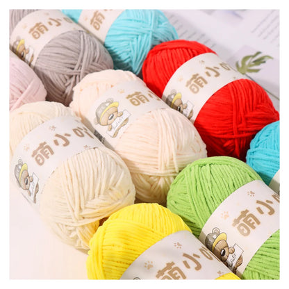 Factory Direct 100% Polyester Chenille Fancy Yarn Hand-Woven Knitting Yarn with Dyed Pattern for Weaving