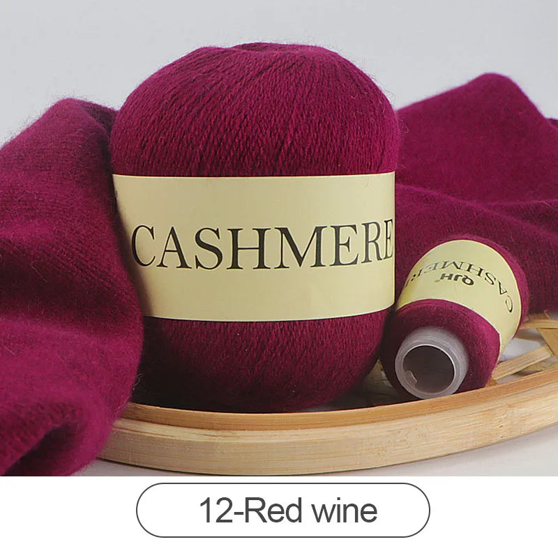 QJH 50 + 20g fil de cachemire tricoté à la main laine peignée de haute qualité pour Cardigan chapeau pull fil de cachemire mongol