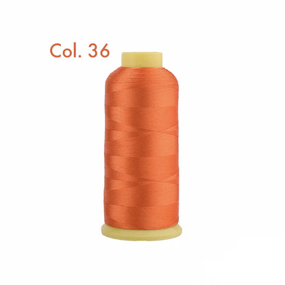 Fil à broder en Polyester 5000m 40WT, pour Machine à broder Brother Singer Janome Babylock, couture à domicile 120D/2 variétés de couleurs