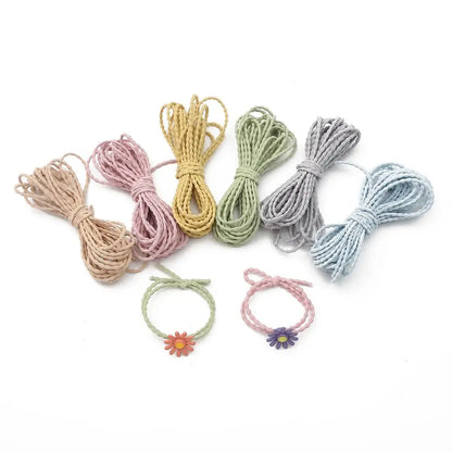 Bandes élastiques rondes pour la couture, ULen caoutchouc, ligne commissionnée, fil de bricolage, vêtements, accessoires de couture de vêtement, 5m par sac, 3mm