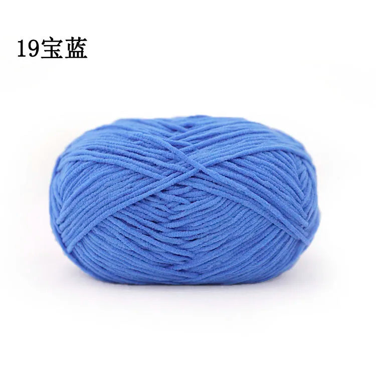 Factory Direct 100% Polyester Chenille Fancy Yarn Hand-Woven Knitting Yarn with Dyed Pattern