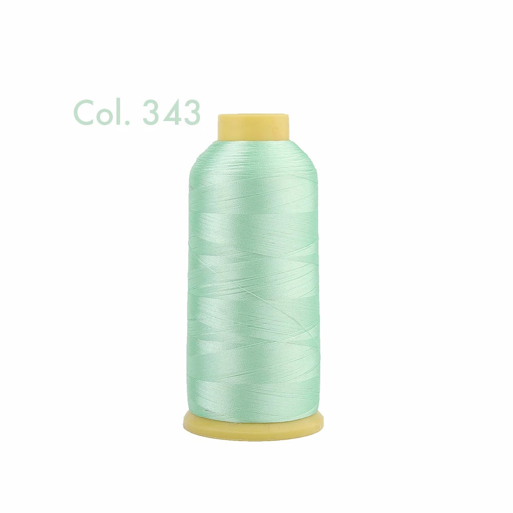 Fil à broder en Polyester 5000m 40WT, pour Machine à broder Brother Singer Janome Babylock, couture à domicile 120D/2 variétés de couleurs