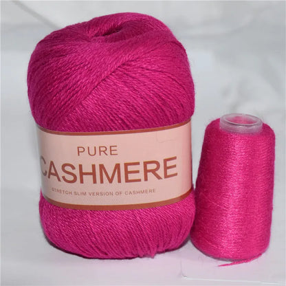Fil de cachemire pour un crochet 3 plis peigné pur mongol chaud doux tissage flou tricot fil à main en cachemire 5 pièces