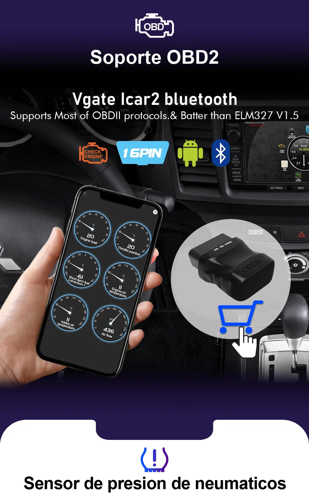 LEHX-Autoradio L6 Pro, Android 14, 2 Din, Stéréo, CarPlay, Limitation de Courant, GPS, pour Voiture KIT 107, Toyota Aygo, Cristaux en C1 (2005-2014)