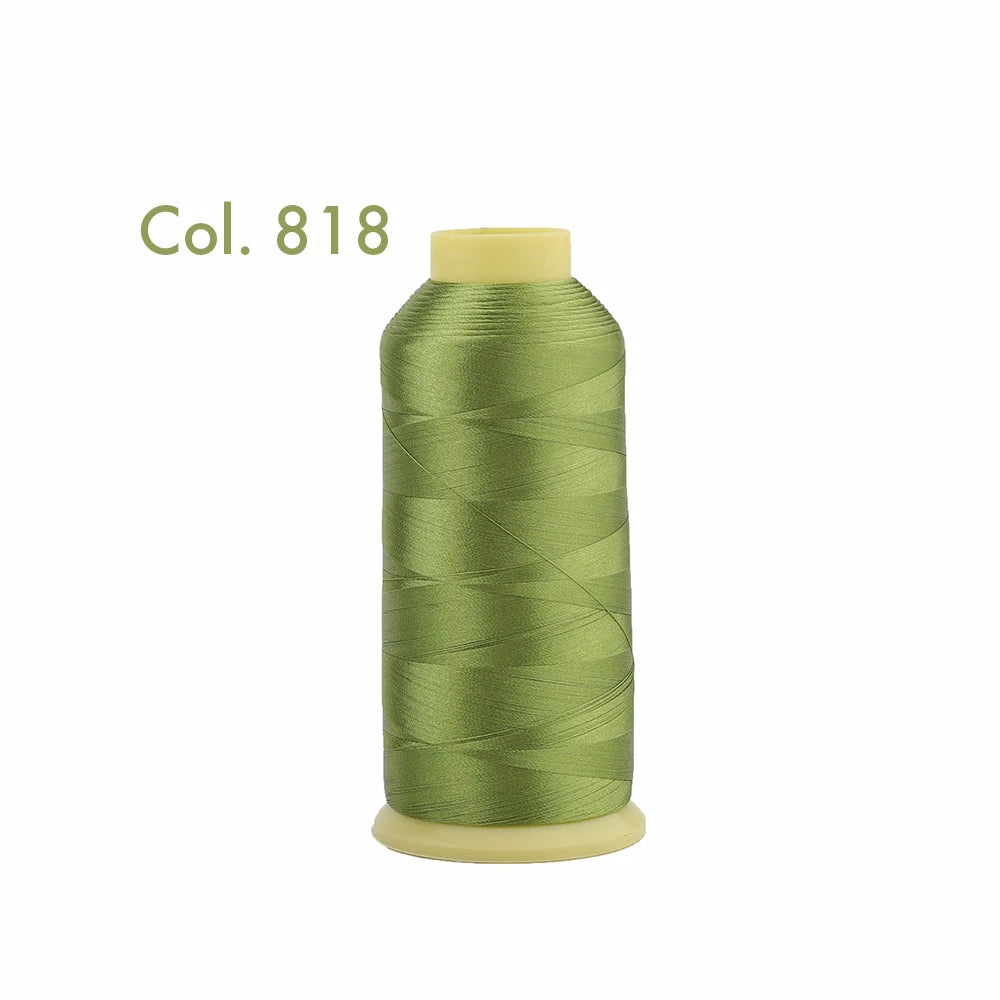 Fil à broder en Polyester 5000m 40WT, pour Machine à broder Brother Singer Janome Babylock, couture à domicile 120D/2 variétés de couleurs