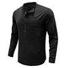 NEW1 1702 Men's shirt with multiple pockets, casual long sleeved top for Men's Shirts  K922K-01-06