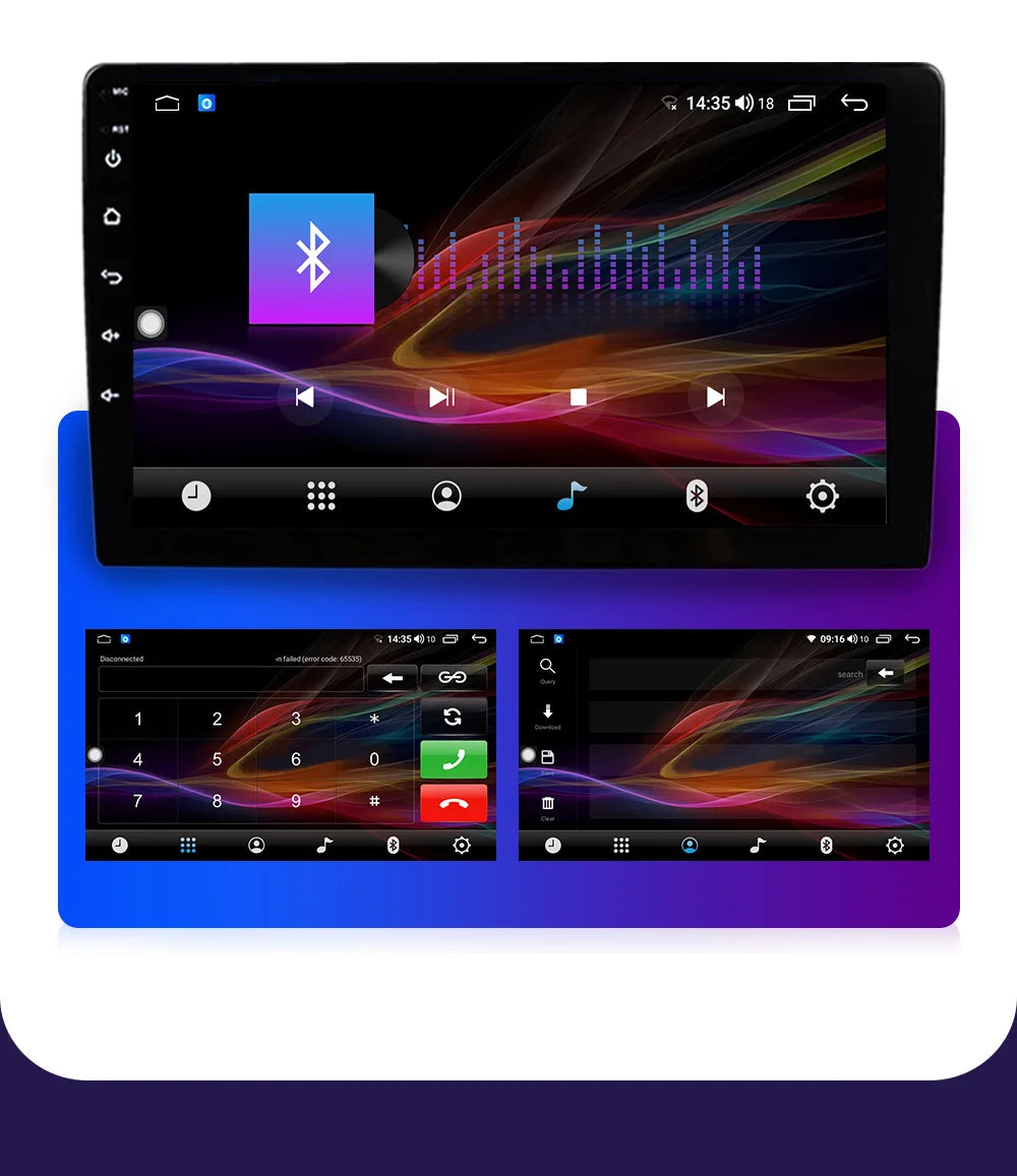 LEHX-Autoradio L6 Pro, Android 14, 2 Din, Stéréo, CarPlay, Limitation de Courant, GPS, pour Voiture KIT 107, Toyota Aygo, Cristaux en C1 (2005-2014)