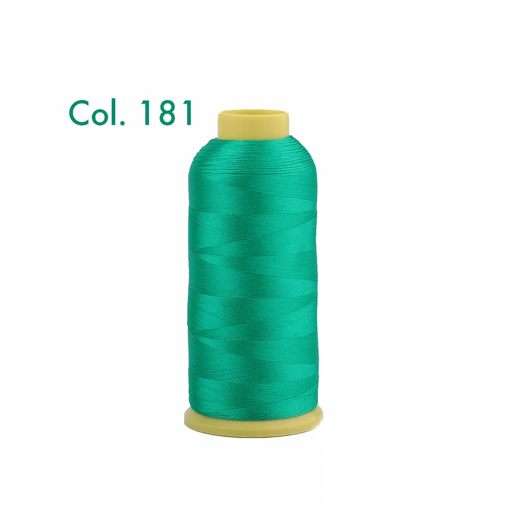 Fil à broder en Polyester 5000m 40WT, pour Machine à broder Brother Singer Janome Babylock, couture à domicile 120D/2 variétés de couleurs