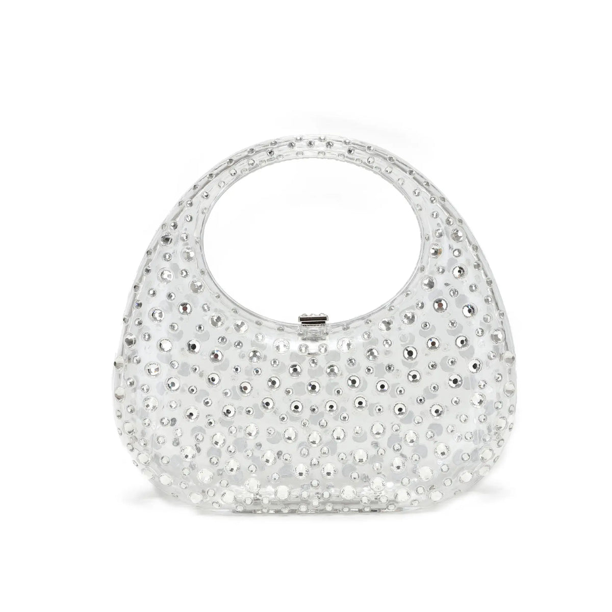 Crystal  Bling  Transparent Diamond Rhinestone Evening Handbags Women Luxury Tote clear Bag