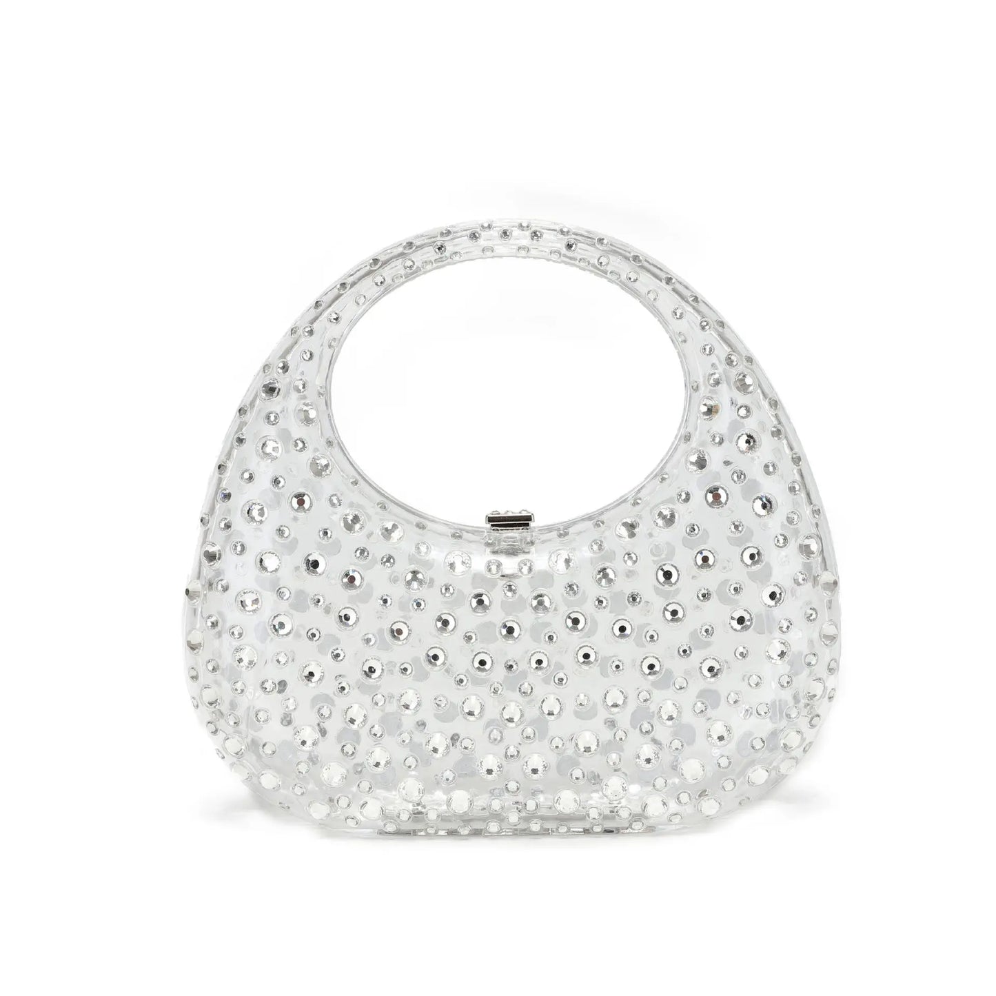 Crystal  Bling  Transparent Diamond Rhinestone Evening Handbags Women Luxury Tote clear Bag