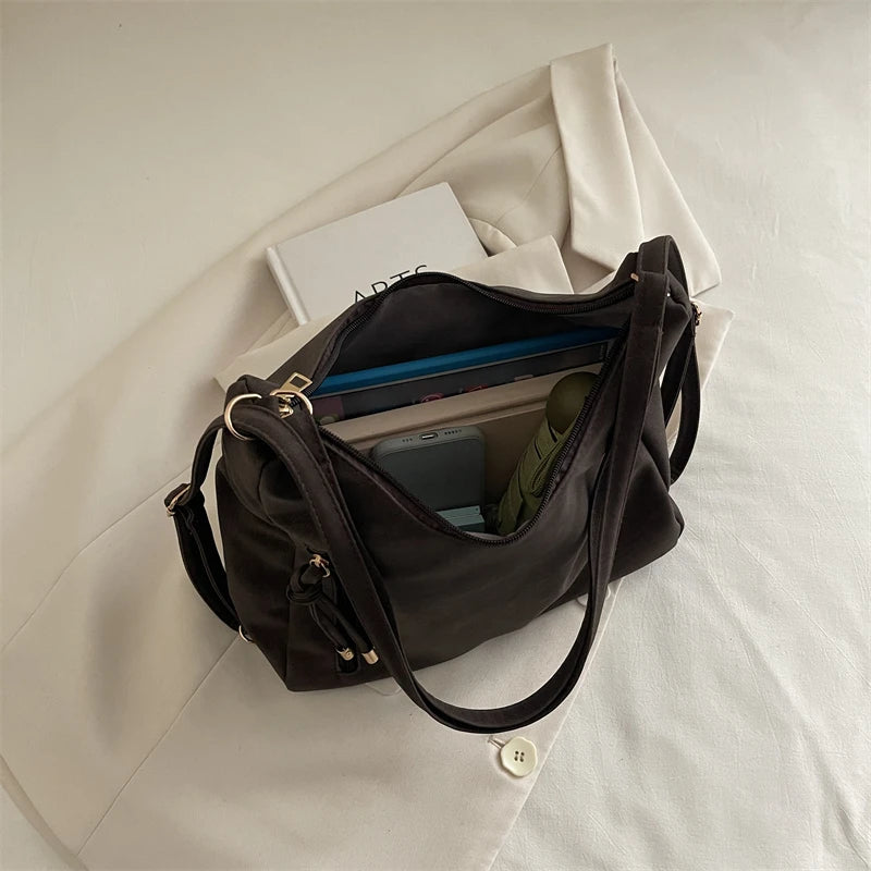 Large Capacity Women's Tote Bag, Fashionable Luxury Crossbody Bag, Simple and Versatile Shoulder Bag