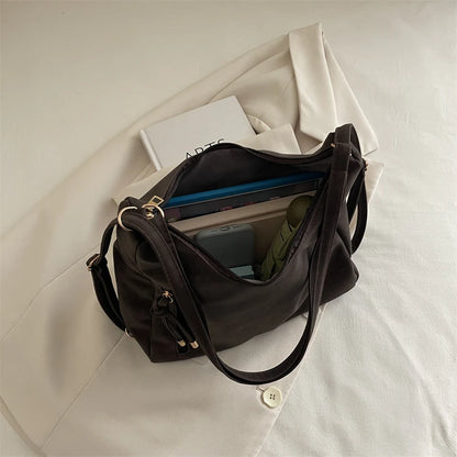Large Capacity Women's Tote Bag, Fashionable Luxury Crossbody Bag, Simple and Versatile Shoulder Bag