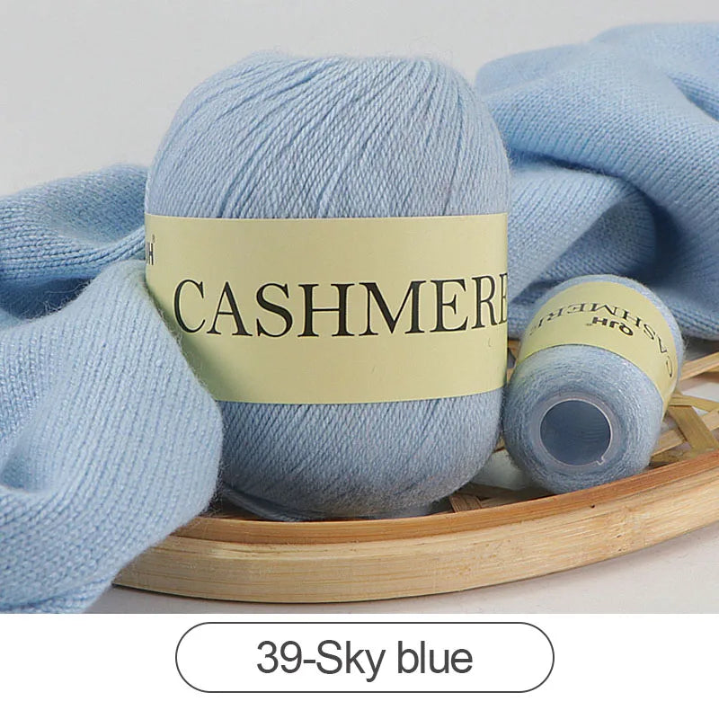 QJH 50 + 20g fil de cachemire tricoté à la main laine peignée de haute qualité pour Cardigan chapeau pull fil de cachemire mongol