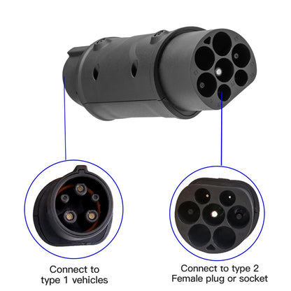 Connecteur de chargeur de voiture pour véhicule électrique, prise d'adaptateur EV, type 2 à Vope1, 32A, J1772