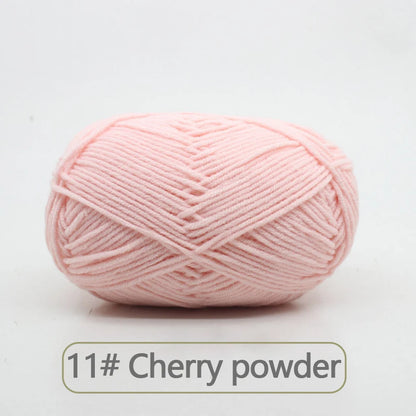 Fil de laine douce en coton au lait, 50g, Crochet, anti-boulochage, fil à tricoter à la main pour Cardigan, écharpe, chapeau, pull pour bébé, fournitures de poupée
