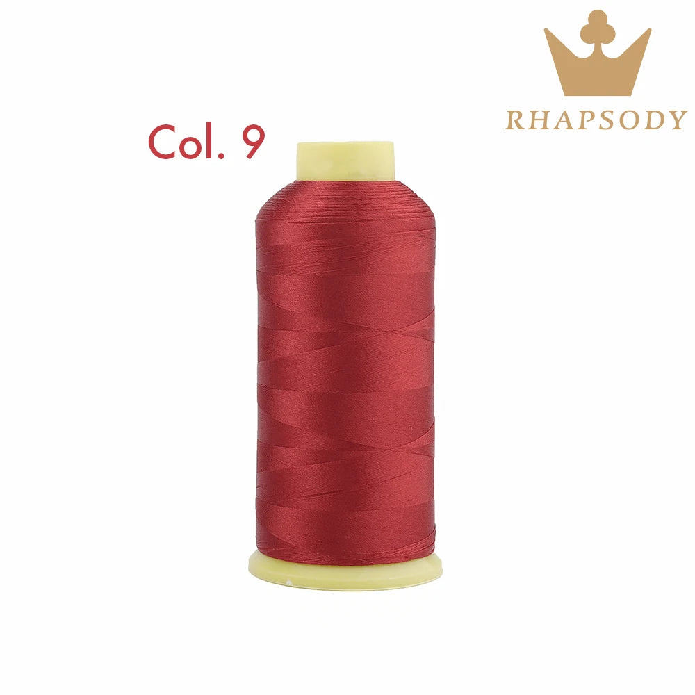 Fil à Broder en Polyester 40WT 120D/2 de 5000m, pour Machine Brother/Singer, Couture Domestique, Couleurs Variées de Bonne Qualité