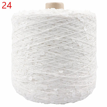Fil à paillettes spécial 300, 900M, 100% coton, 6mm + 3mm, accessoires pour vêtements, bricolage, poupée de chiffon, fil à tricoter