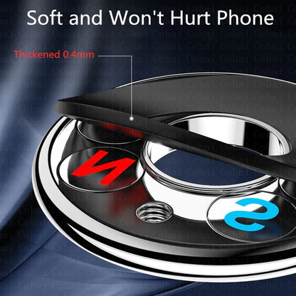Support magnétique pour téléphone de voiture, mini support rond pour tableau de bord, pour iPhone, Samsung, Xiaomi, support magnétique en métal pour GPS, support mural