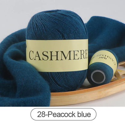 QJH 50 + 20g fil de cachemire tricoté à la main laine peignée de haute qualité pour Cardigan chapeau pull fil de cachemire mongol