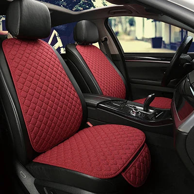 Housse de protection universelle pour siège de voiture, en lin, avant, arrière, été, tapis de coussin, berline, Suv, pick-up, accessoires d'intérieur de voiture