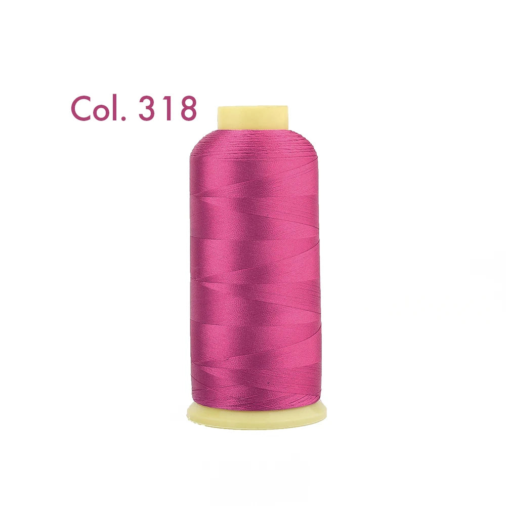 Fil à broder en Polyester 5000m 40WT, pour Machine à broder Brother Singer Janome Babylock, couture à domicile 120D/2 variétés de couleurs