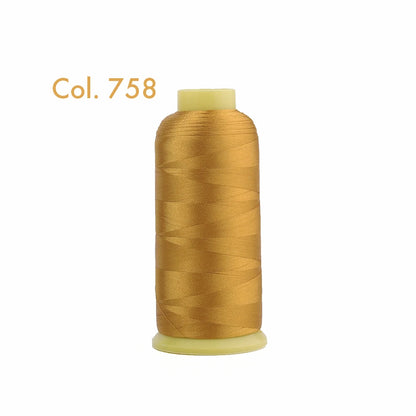 Fil à broder en Polyester 5000m 40WT, pour Machine à broder Brother Singer Janome Babylock, couture à domicile 120D/2 variétés de couleurs