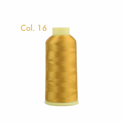 Fil à broder en Polyester 5000m 40WT, pour Machine à broder Brother Singer Janome Babylock, couture à domicile 120D/2 variétés de couleurs