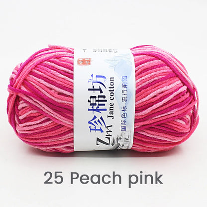 Fil de Laine Doux et Chaud à la Main, Crochet Double Ogo, BLANC ateur de Couleurs, Fil de Barrage, Bricolage Artisanal, Tricot, Pull, Écharpe, Chapeau, 50g/Pièce