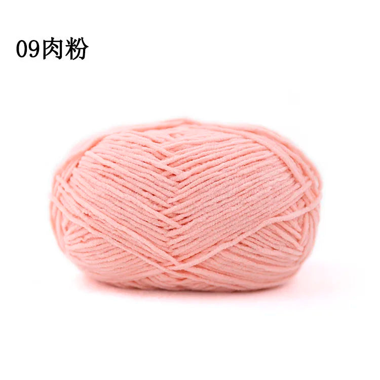 Factory Direct 100% Polyester Chenille Fancy Yarn Hand-Woven Knitting Yarn with Dyed Pattern for Weaving