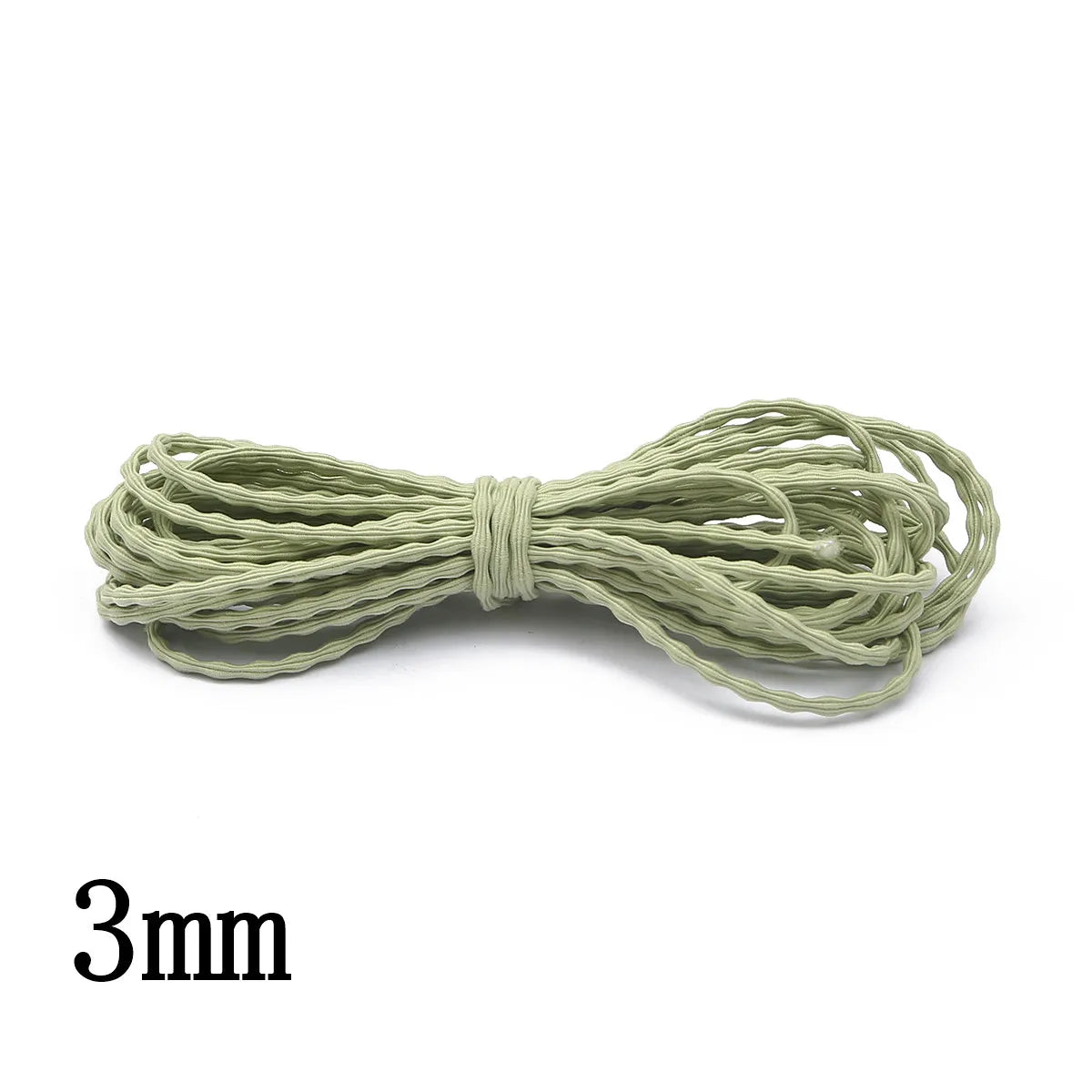 Bandes élastiques rondes pour la couture, ULen caoutchouc, ligne commissionnée, fil de bricolage, vêtements, accessoires de couture de vêtement, 5m par sac, 3mm
