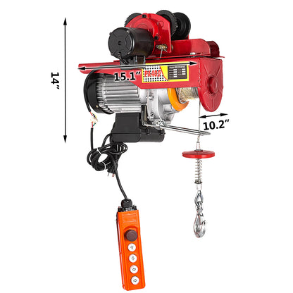 VEVOR 800 kg 1300 W Treuil à Câble Palan Électrique Palan à Levier en Acier Palan Électrique avec Chaine pour Usines Entrepôts