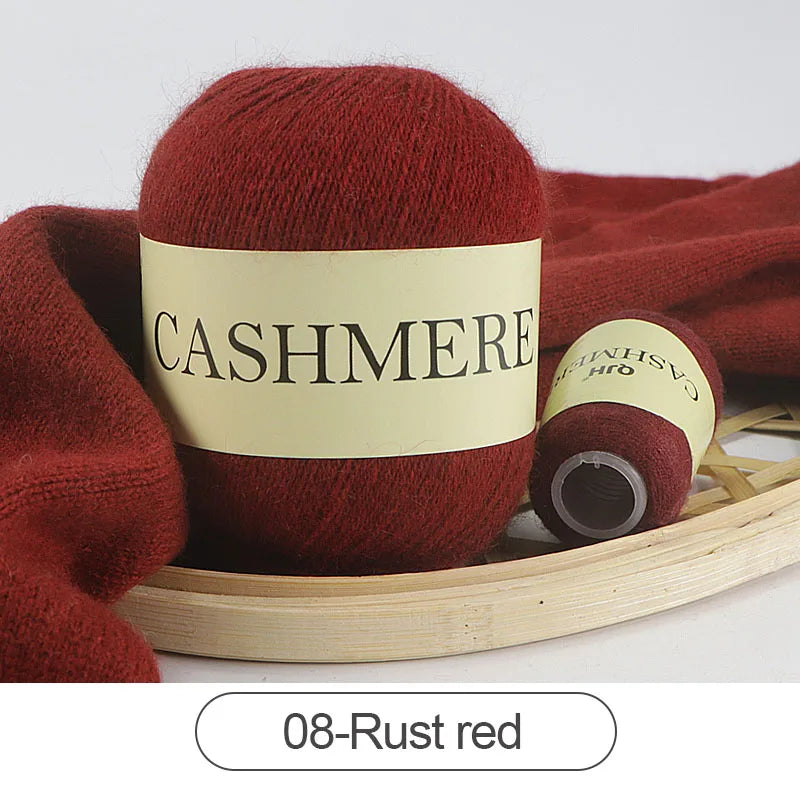 QJH 50 + 20g fil de cachemire tricoté à la main laine peignée de haute qualité pour Cardigan chapeau pull fil de cachemire mongol