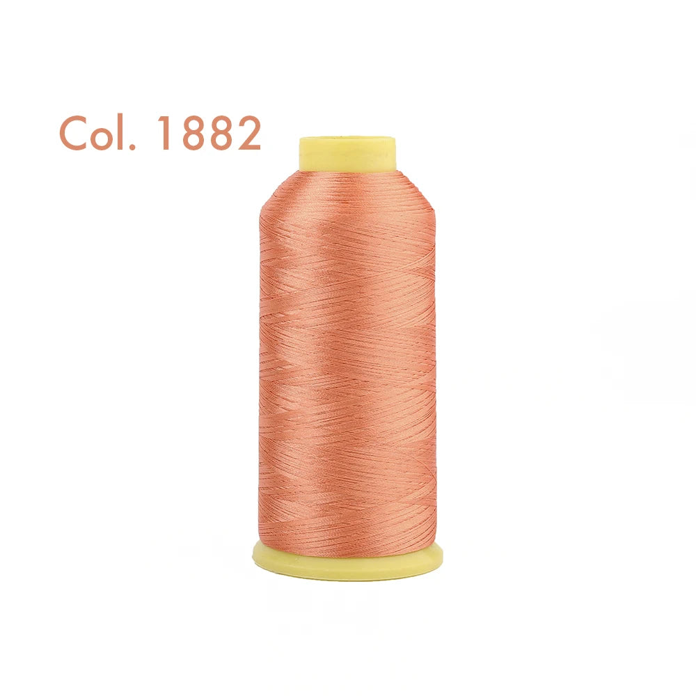 Fil à broder en Polyester 5000m 40WT, pour Machine à broder Brother Singer Janome Babylock, couture à domicile 120D/2 variétés de couleurs
