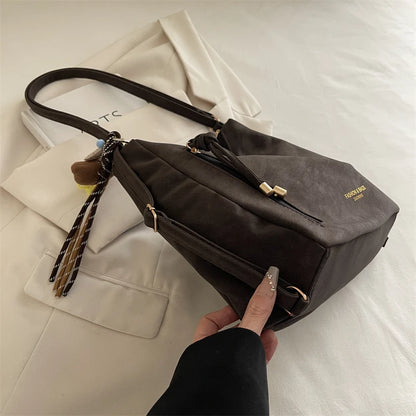 Large Capacity Women's Tote Bag, Fashionable Luxury Crossbody Bag, Simple and Versatile Shoulder Bag