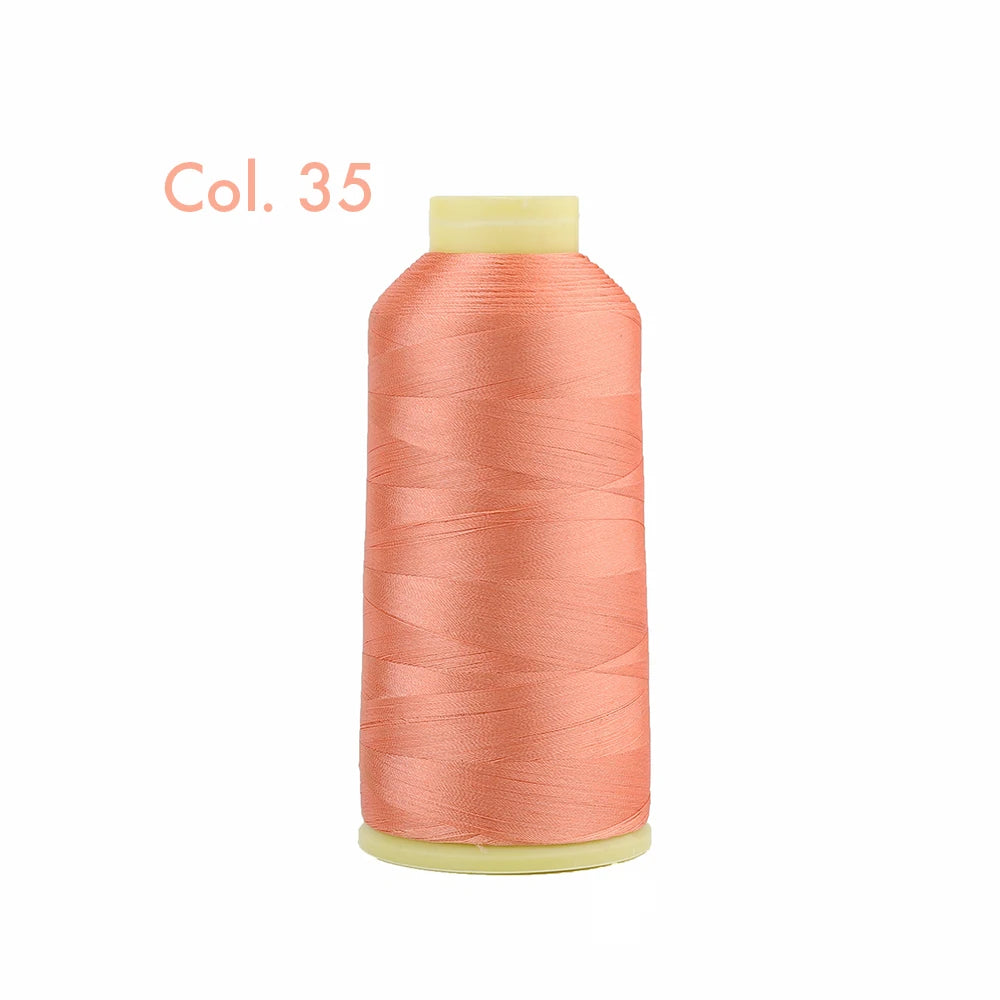 Fil à broder en Polyester 5000m 40WT, pour Machine à broder Brother Singer Janome Babylock, couture à domicile 120D/2 variétés de couleurs