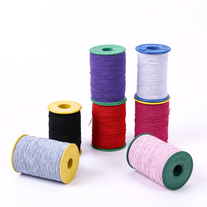 Braided Elastic Stretch Strap Cord for Sewing Elastic Cord 0.6mm Thin Round Elastic Cord Sewing Elastic Thread