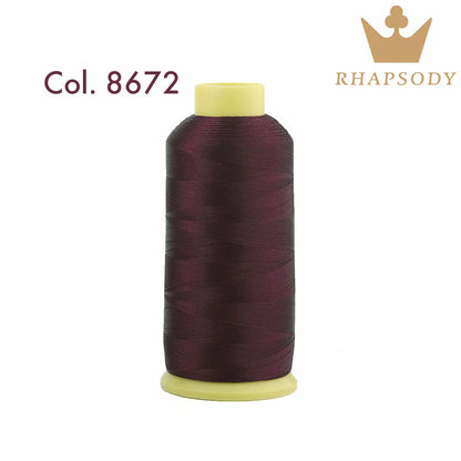 Fil à Broder en Polyester 40WT 120D/2 de 5000m, pour Machine Brother/Singer, Couture Domestique, Couleurs Variées de Bonne Qualité