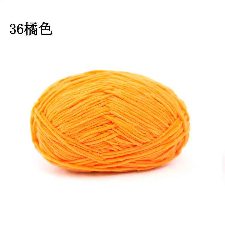 Factory Direct 100% Polyester Chenille Fancy Yarn Hand-Woven Knitting Yarn with Dyed Pattern for Weaving