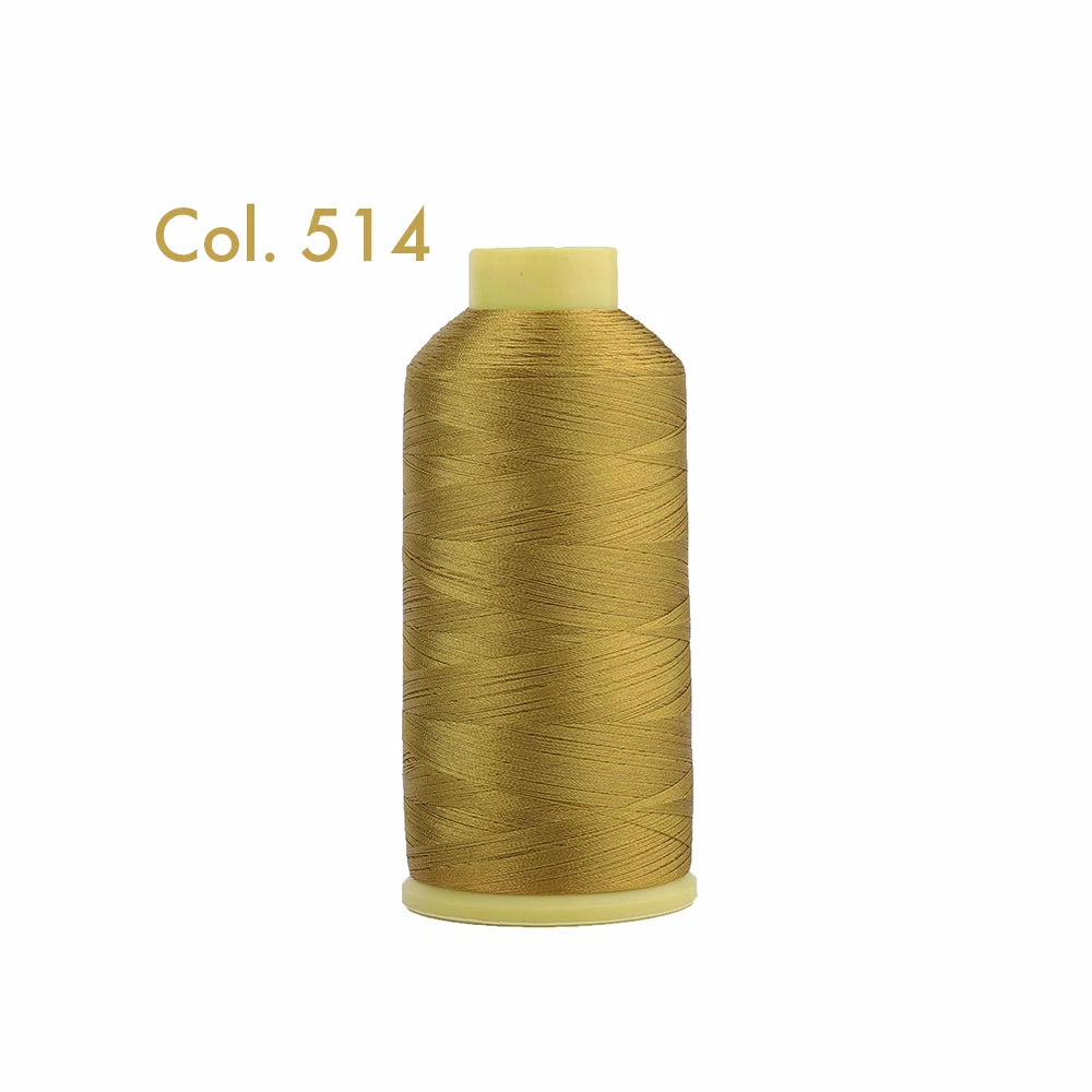 Fil à broder en Polyester 5000m 40WT, pour Machine à broder Brother Singer Janome Babylock, couture à domicile 120D/2 variétés de couleurs