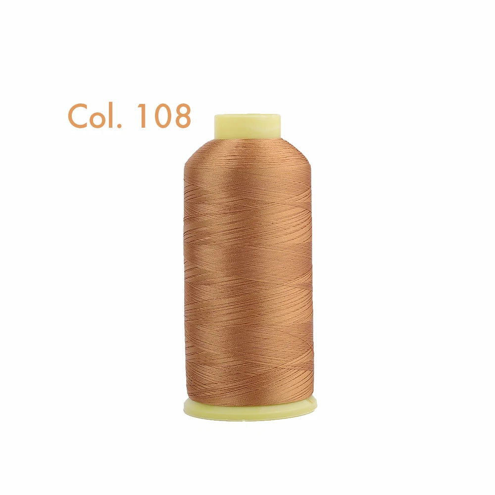 Fil à broder en Polyester 5000m 40WT, pour Machine à broder Brother Singer Janome Babylock, couture à domicile 120D/2 variétés de couleurs