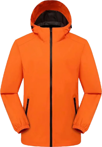 Veste Coupe-Vent à Capuche pour Homme et Femme, Impression Personnalisée, Alpinisme, Extérieur, Eau Verde, Confortable, Broderie, Respirant, Mode