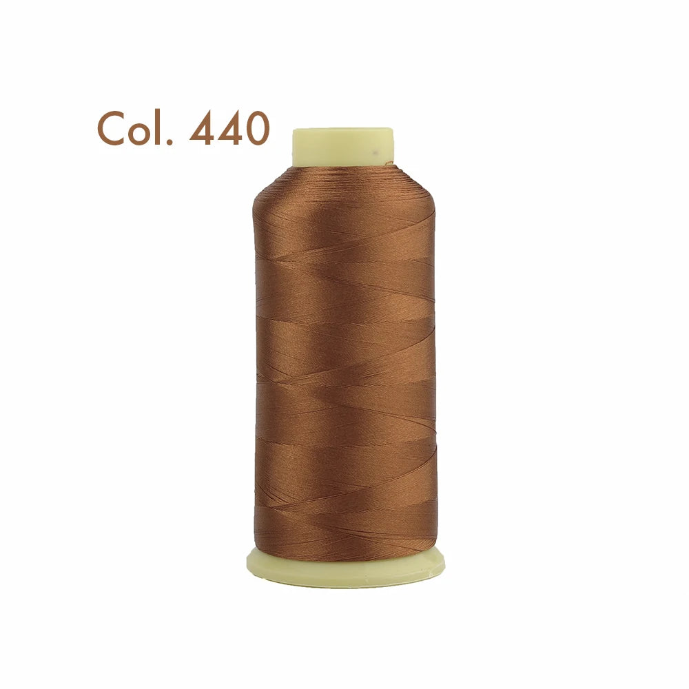 Fil à broder en Polyester 5000m 40WT, pour Machine à broder Brother Singer Janome Babylock, couture à domicile 120D/2 variétés de couleurs